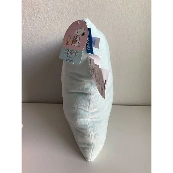 PEANUTS SNOOPY EASTER Throw Pillow 21" Decorative Pastel Blue Bunny Soft NWT - Picture 4 of 8